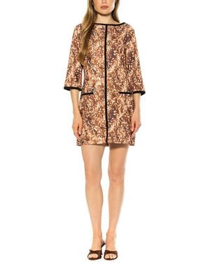 Alexia Admor Liora Boatneck Shift Dress - Natural