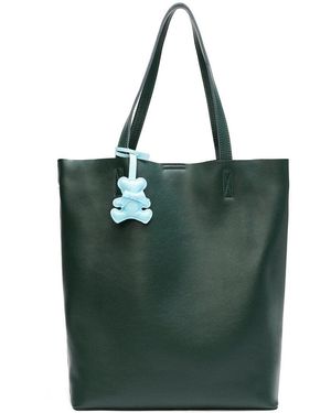 Tiffany & Fred Paris Smooth Leather Tote - Green