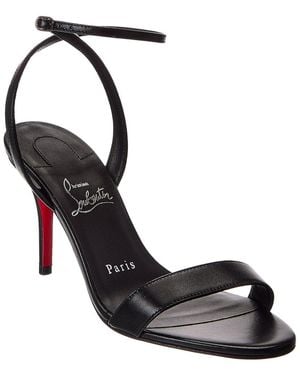 Christian Louboutin Miss Z 80 Leather Sandal - Black