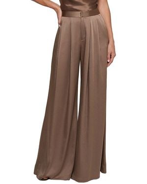 L'Agence Aubrie Mid-Rise Wide Lg Pant - Brown
