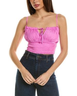 Saltwater Luxe Smocked Tank - Pink