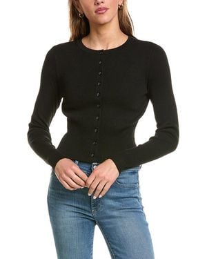 525 America High Rib Cardigan - Black