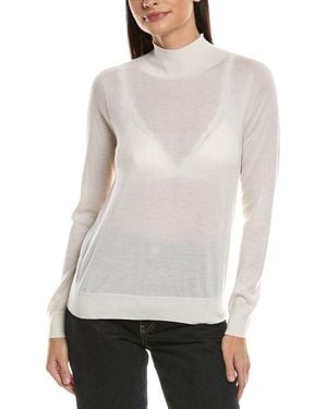 Peserico Cashmere & Silk-Blend Knit Jumper - White