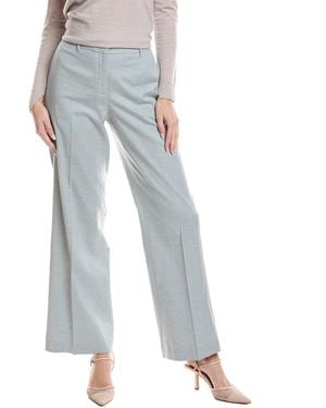 Lafayette 148 New York Sullivan Linen-blend Pant - Blue