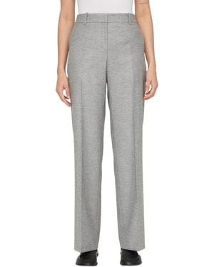 Lafayette 148 New York Gates Wool-Blend Full Leg Pant - Grey