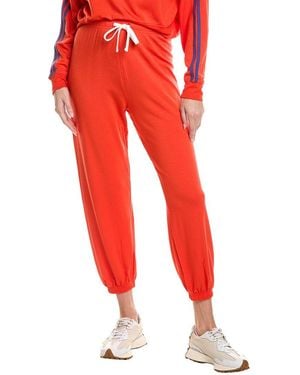 Splits59 Andie Oversized Fleece 27in Sweatpant - Red