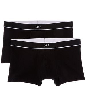Off-White c/o Virgil Abloh Off- 2Pk Boxer Brief - Black