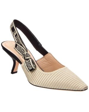 Dior J'A Slingback Pump - Natural