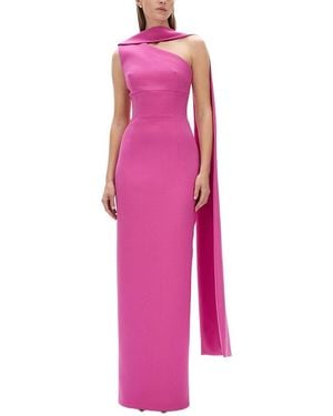 Rachel Gilbert Clara Column Gown - Pink