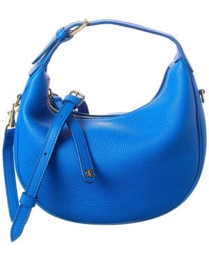 Celine Lulu Teen Leather Hobo Bag - Blue