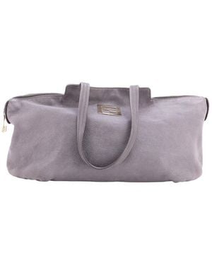 Fendi Ff Chain Tote Nubuck (authentic Pre-loved) - Purple