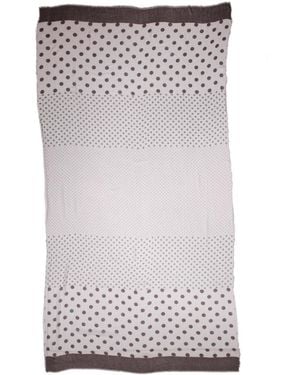 Blue Pacific Polka Dots Scarf - Grey