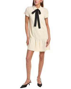 RED Valentino Bow Shift Dress - Natural