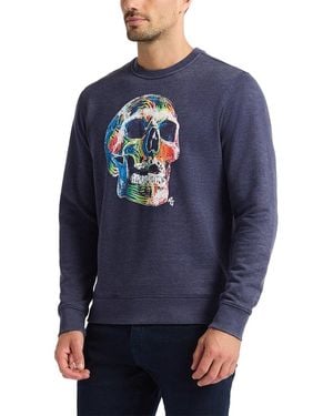 Robert Graham Neon Bones Graphic Sweatshirt - Blue