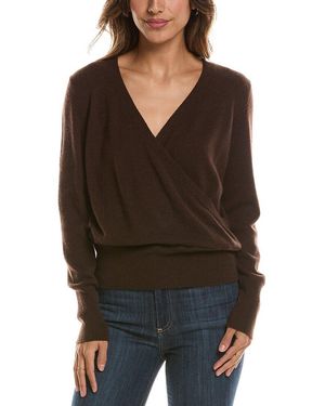 Forte Drape Surplus 100% Cashmere Jumper - Black