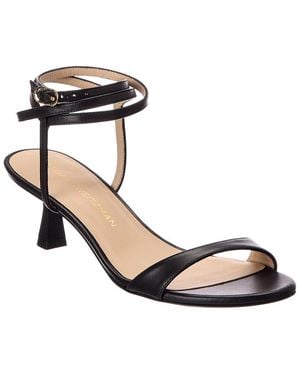 Stuart Weitzman Nudist Wrap 50 Leather Sandal - Black
