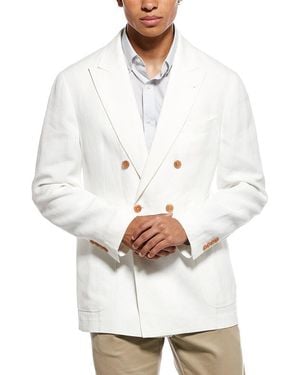 Brunello Cucinelli Linen Blazer - White