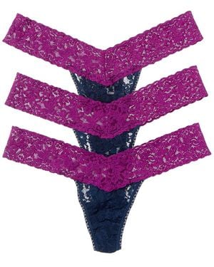 Hanky Panky 3Pk Colorplay Thong - Purple