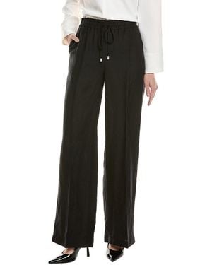 Karl Lagerfeld Linen-blend Pant - Black