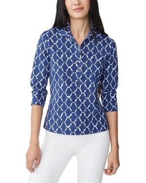 J.McLaughlin Court Polo Top - Blue