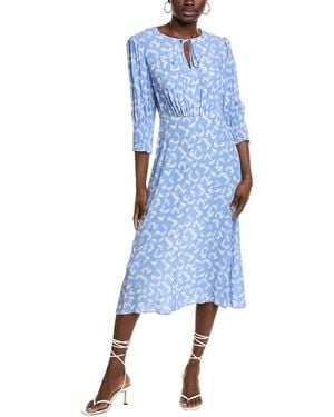 BOSS Daflori Midi Dress - Blue