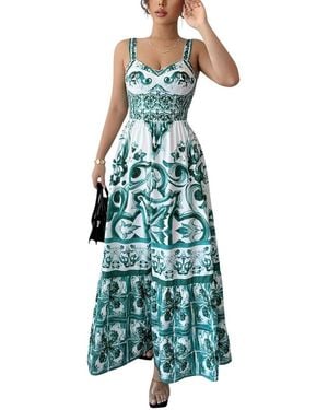 Adelin May Midi Dress - Green