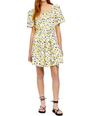 Tanya Taylor Serena Mini Dress - Yellow