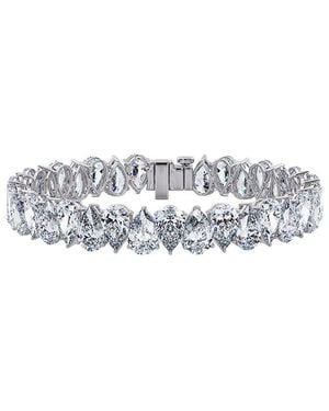 Lab Grown Diamonds 14K 30.50 Ct. Tw. Lab-Grown Diamond Tennis Bracelet - White