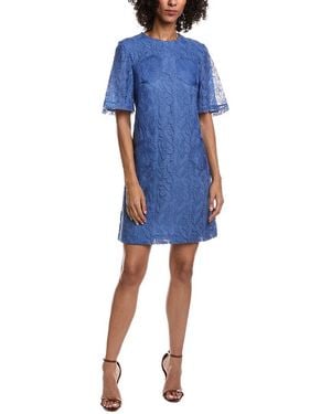 Lela Rose Rachel Tulip Lace Tunic Dress - Blue