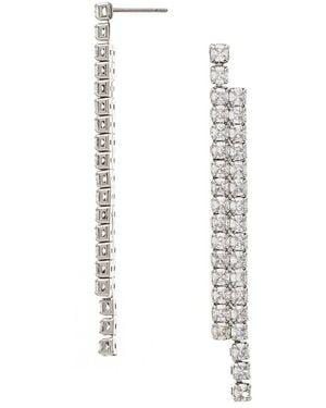 Rivka Friedman Cz Dangle Earrings - White