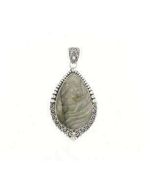 Samuel B. 35.30 Ct. Tw. Labrodite Pendant - Metallic