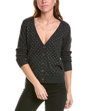 Sofiacashmere Rhinestone Cashmere Jumper - Black