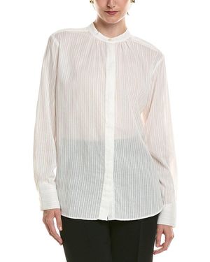 Officine Generale Paloma Woven Shirt - White