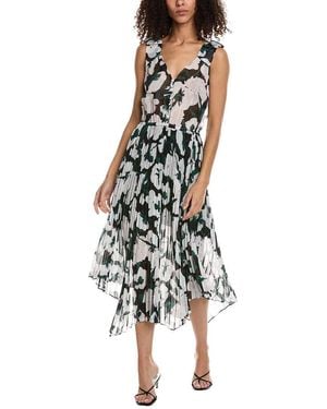 The Kooples Handkerchief Midi Dress - White