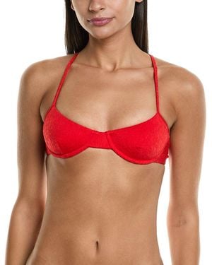 Mara Hoffman Mazlyn Bikini Top - Red