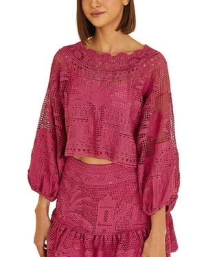 FARM Rio Crop Top - Red