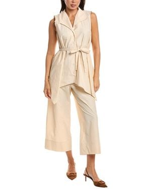 Natori Techno Poplin Handkerchief Hem Shirt - Natural