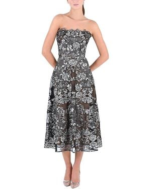 Marchesa Midi Dress - Black