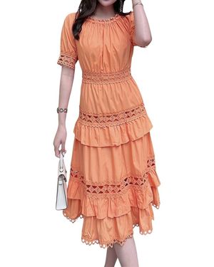 BURRYCO Midi Dress - Orange