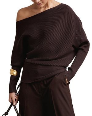 Reiss Lorna Knit Top - Black