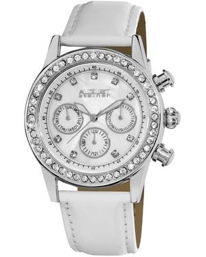 August Steiner Leather Watch - Gray