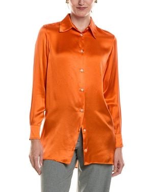 Officine Generale Katrina Silk Shirt - Orange