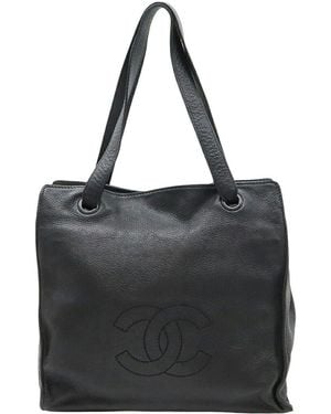 CHANEL Coco Mark Tote Bag (authentic Pre-loved) - Black