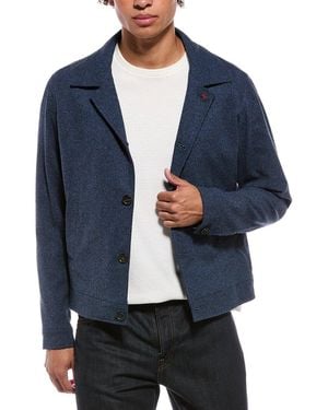Isaia Portofino Wool-Blend Jacket - Blue