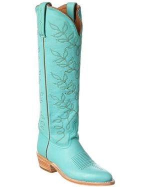 Lucchese Willow Leather Western Boot - Blue