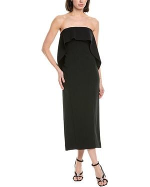 STAUD Scarlett Midi Dress - Black
