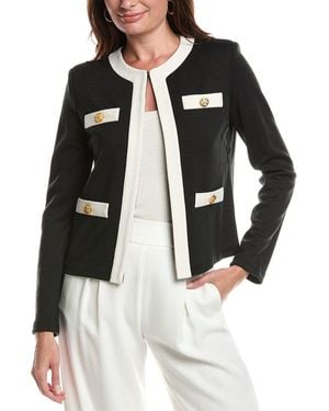 St. John Milano Wool-Blend Jacket - Black