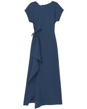 Lafayette 148 New York Tie Dress - Blue