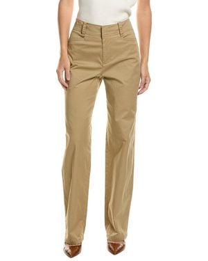 Vince High-waisted Washed Casual Pant - Natural