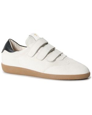 Tiffany & Fred Paris Suede Trainer - White